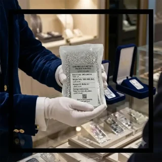 خرید شمش نقره سام گرانول ساچمه‌ای 1 کیلوگرمی - Buy SAM 1 kg Granulated Silver Shot Bar